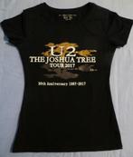 T-SHIRT U2 THE JOSHUA TREE 30TH ANNIVERSARY WORLD TOUR 2017, Comme neuf, Manches courtes, Noir, Taille 34 (XS) ou plus petite