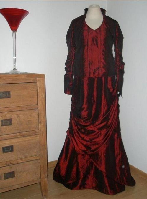 Bruidsjurk / avondjurk / galajurk bordeau rood, Kleding | Dames, Gelegenheidskleding, Zo goed als nieuw, Overige typen, Maat 38/40 (M)