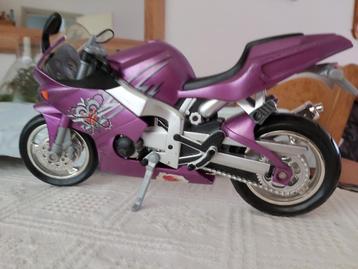 Vintage Mattel 2003 Flavas Doll Paarse Motorfiets Straatfiet beschikbaar voor biedingen
