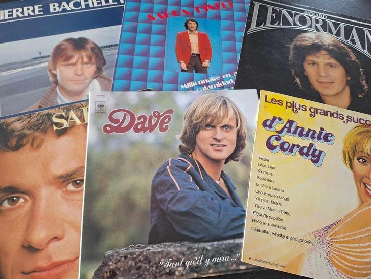 Lot 40 x Lp's Vinyl - Chanson Française 33" (A), Cd's en Dvd's, Vinyl | Pop, Gebruikt, 1960 tot 1980, 12 inch, Ophalen of Verzenden