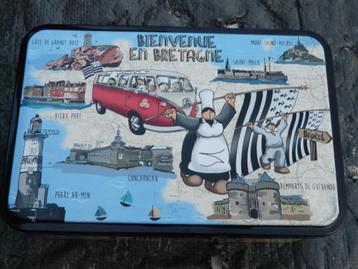 Lege blikken doos " Bienvenue en Bretagne" beschikbaar voor biedingen