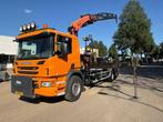 2015 Scania P410 Vrachtwagen met Palfinger laadkraan en haak, Auto's, Vrachtwagens, Euro 6, Scania, Overige brandstoffen, Bedrijf