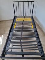 Nieuw Bed kader metaal zwart voor een persoons, Huis en Inrichting, Slaapkamer | Bedden, Ophalen, 90 cm, Eenpersoons, Zwart