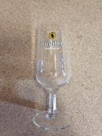 Jupiler vintage 25cl bierglas met voet, Ophalen, Gebruikt, Bierglas