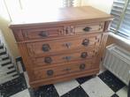 Eiken kast met 5 lades, Ophalen