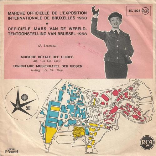 Musique Royale des Guides - Marche Expo 58 - %, Cd's en Dvd's, Vinyl Singles, Zo goed als nieuw, Single, Overige genres, 7 inch