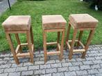 3 barkrukken, Huis en Inrichting, Ophalen, Zo goed als nieuw