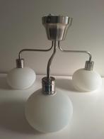 Witte hanglamp met verchroomde armen voor 5 euro., Ophalen of Verzenden, Zo goed als nieuw, Modern, Minder dan 50 cm