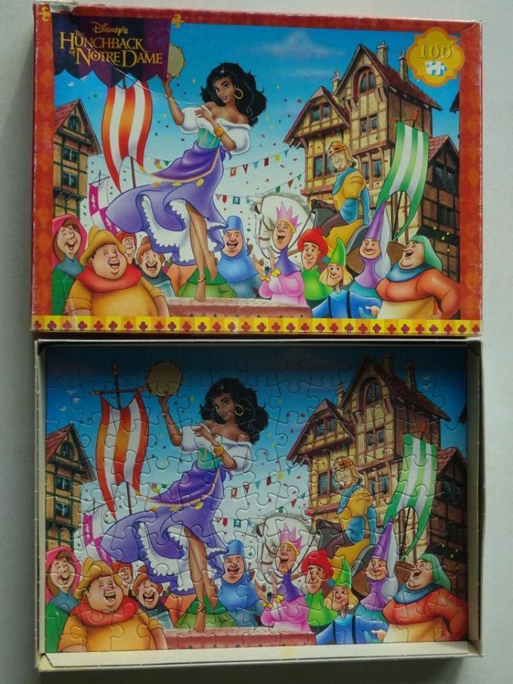 Disney puzzel 100 st De klokkenluider van de Notre Dame 4 +, Kinderen en Baby's, Speelgoed | Kinderpuzzels, Zo goed als nieuw