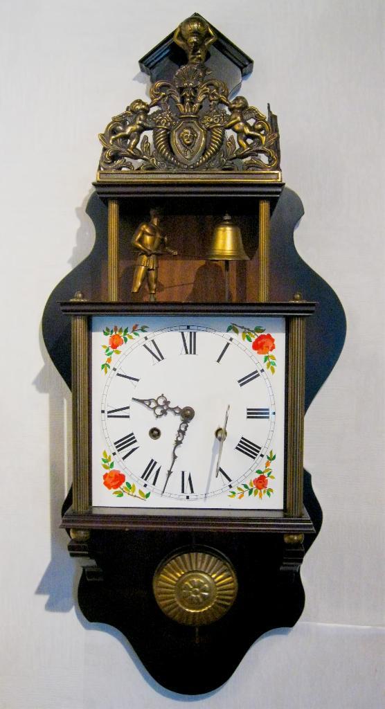 Hangklok Warmink met hamermannetje., Antiek en Kunst, Antiek | Klokken, Ophalen