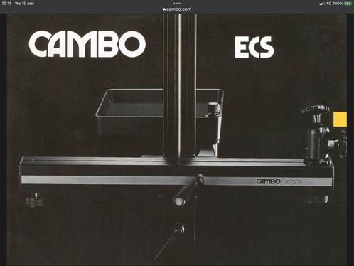 Cambo ECS studio-statief + Manfrotto #400 kop, Audio, Tv en Foto, Fotografie | Fotostudio en Toebehoren, Zo goed als nieuw, Statief of Scherm
