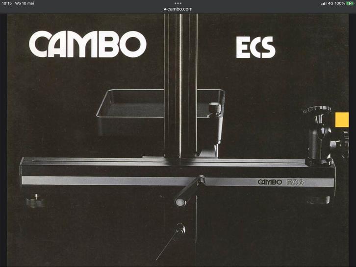 Cambo ECS studio-statief + Manfrotto #400 kop, Audio, Tv en Foto, Fotografie | Fotostudio en Toebehoren, Zo goed als nieuw, Statief of Scherm