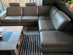 Lederen zithoek, Huis en Inrichting, Ophalen, Gebruikt, Leer, Moderm