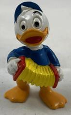 Disney Bully figuur Kwik Kwek Kwak accordeon blauw vintage, Verzamelen, Verzenden, Zo goed als nieuw