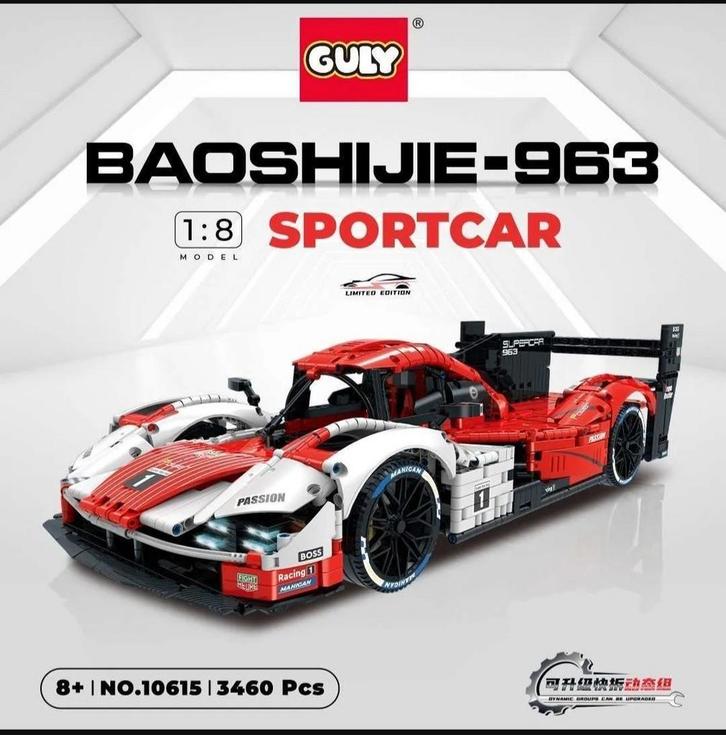 Nouvelle Guly 10615 Porsche 963 à l'échelle 1:8 3460 pièces, Enfants & Bébés, Jouets | Duplo & Lego, Neuf, Lego, Enlèvement