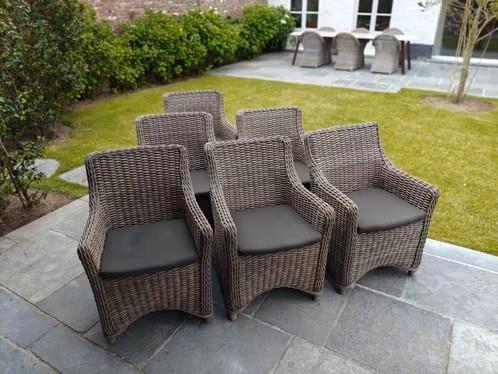 Luxe Manutti tuinstoelen (6 stuks) in goede staat, Jardin & Terrasse, Chaises de jardin, Utilisé, Synthétique, Enlèvement