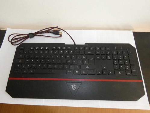 TOETSENBORD : INTERCEPTOR DS4100 GAMING-TOETSENBORD, Computers en Software, Toetsenborden, Gebruikt, Azerty, Bedraad, Gaming toetsenbord