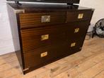 Brown vintage dresser, Antiek en Kunst, Ophalen