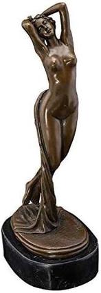 bronzen beeld - staande dame, Ophalen of Verzenden