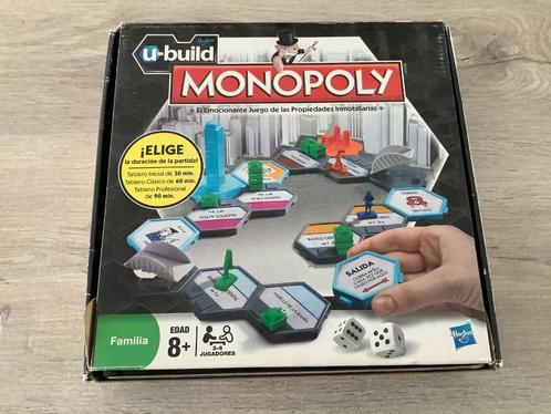 Monopoly U-build (Nouveau) (Version espagnole) (2009), Hobby & Loisirs créatifs, Jeux de société | Jeux de plateau, Neuf, Trois ou quatre joueurs
