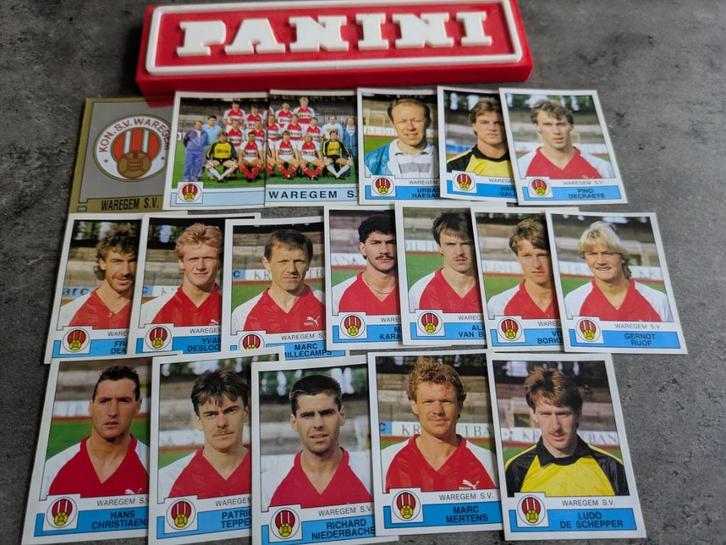 PANINI FOOTBALL 88 WAREGEM SV  18 STICKERS 1988, Hobby en Vrije tijd, Stickers en Plaatjes, Nieuw, Verzenden