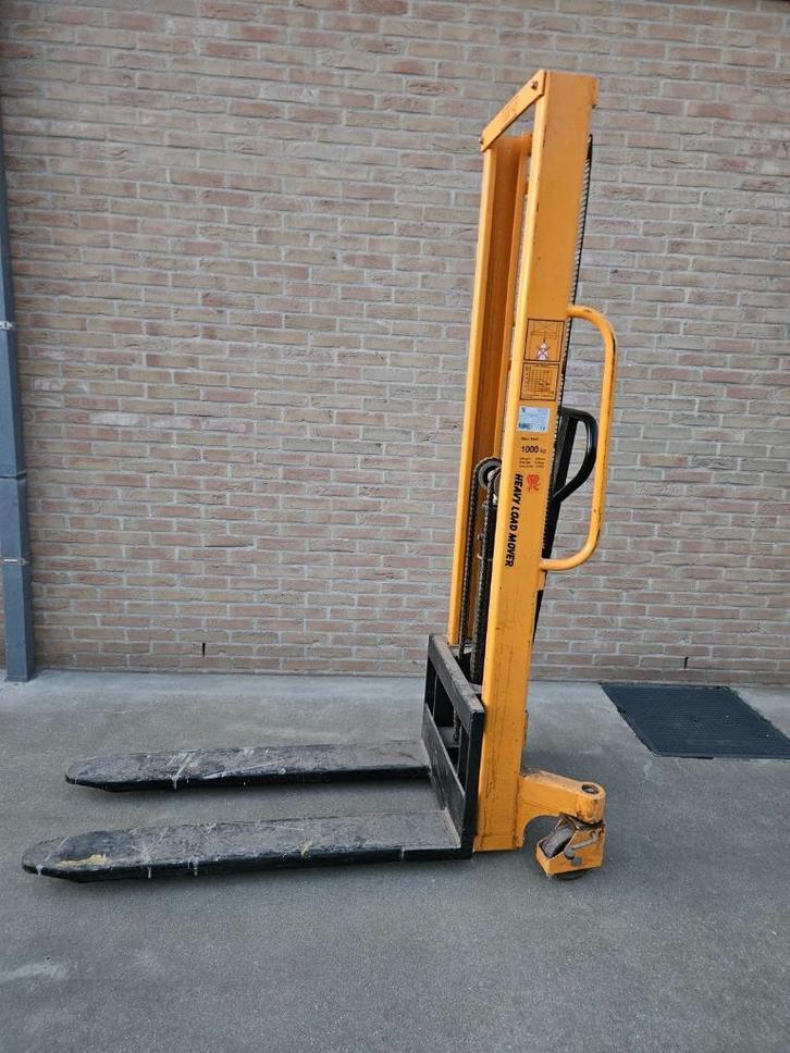 Stapelaar tot 1,60 m hoog 1000 kg meteen lage prijs!, Doe-het-zelf en Bouw, Palletwagens en Pompwagens, Gebruikt, Ophalen