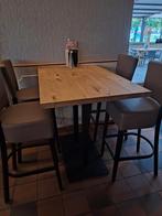 Te koop hoge tafel met vier barstoelen 4 sets, Huis en Inrichting, Ophalen of Verzenden