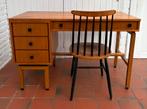 Bureau teck scandinave vintage, Enlèvement, Utilisé, Bureau