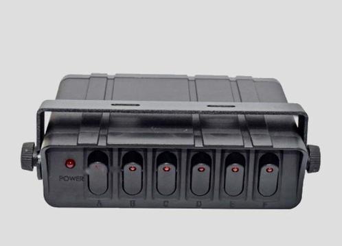 Mobisuv Schakelpaneel 6 schakelaars Rood 12V 40A, Auto-onderdelen, Verlichting, Nieuw, Verzenden