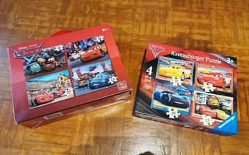 Legpuzzels 4 in 1 van Cars (12 tot 24 stuks)