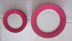 12 ASSIETTES STYLE ORIENTAL MAISON DU MONDE FUCHSIA ET OR, Ophalen, Nieuw, Bord(en)