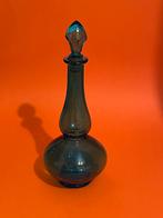 Bleu bouteille en verre ancien carafe, Enlèvement ou Envoi