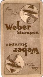 tabak speelkaart WEBER, Verzamelen, Speelkaarten, Jokers en Kwartetten, Verzenden, Zo goed als nieuw, Speelkaart(en)