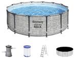 Bestway Steel Pro MAX Zwembad - 427x122, zandfilter, trap, 300 cm ou plus, Rond, Enlèvement, Utilisé