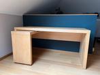 MALM bureau met uitschuifbaar gedeelte, Ophalen, Met wielen, Gebruikt, Bureau