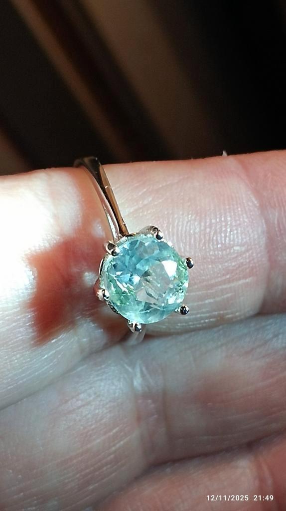 Bague en argent massif 925 avec topaze bleue naturelle, Bijoux, Sacs & Beauté, Bagues, Neuf, Femme, 19 à 20, Bleu, Argent, Avec pierre précieuse