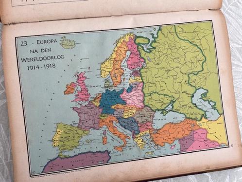 J. Van Limbergen OUDE "WERELDATLAS" 1938 Patria's, Boeken, Atlassen en Landkaarten, Gelezen, Overige atlassen, Overige gebieden