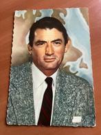 Postkaart met foto filmster Gregory Peck-Jaren 60, Verzamelen, Verzenden, Gebruikt, Film, Foto of Kaart