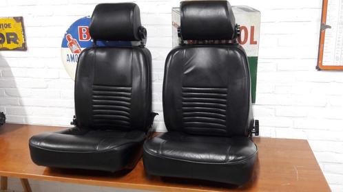 Alpine A110 zetels, zwart leer, Auto-onderdelen, Interieur en Bekleding, Oldtimer onderdelen, Renault, Gereviseerd, Ophalen