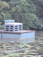 Zelfdrijvend ponton / polyester, Tuin en Terras, Vijvers, Ophalen, Gebruikt