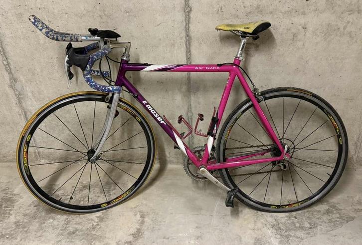 F. Moser koersfiets (57 cm) vintage pareltje!, Fietsen en Brommers, Fietsen | Racefietsen, Gebruikt, Heren, Overige merken, Aluminium