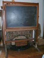 Tableau noir ancien (double) sur support, Antiquités & Art, Enlèvement