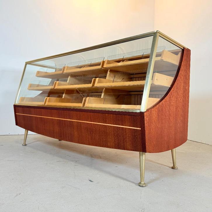 Comptoir vintage en teck avec 9 tiroirs, A. Ahlström, Articles professionnels, Aménagement de Bureau & Magasin | Commerce & Inventaire