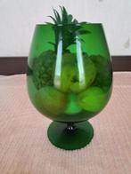 Vintage vaas groen in glasvorm, Enlèvement, Utilisé, Vert