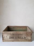 Vintage houten kist - Champagne BOLLINGER - 1959, Ophalen of Verzenden, Huis en Inrichting