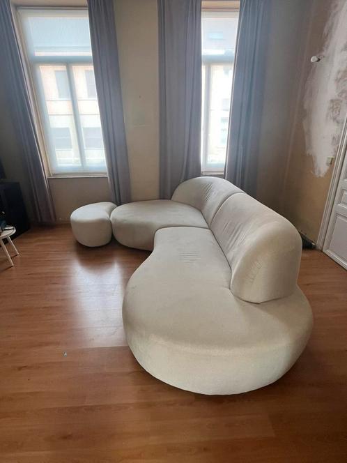 Juntoo zetel 3,5 zit - Tubo + poef, Huis en Inrichting, Zetels | Zetels en Chaises Longues, Zo goed als nieuw, Driepersoons, 250 tot 300 cm