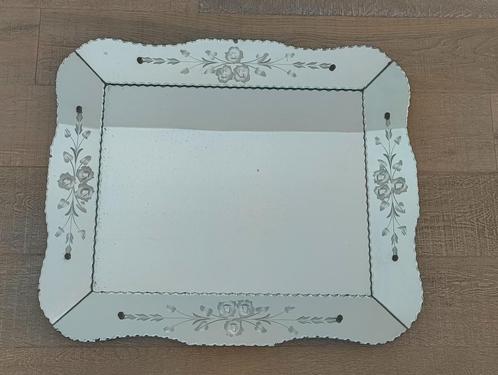 Art-Nouveau Spiegel 55 x 66 cm, Antiek en Kunst, Antiek | Spiegels, Ophalen