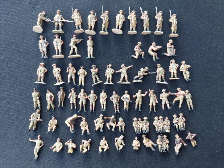 1/72 figuren Briiten 8th army WO2 geschilderd, Hobby en Vrije tijd, Modelbouw | Figuren en Diorama's, Zo goed als nieuw, Figuur of Figuren