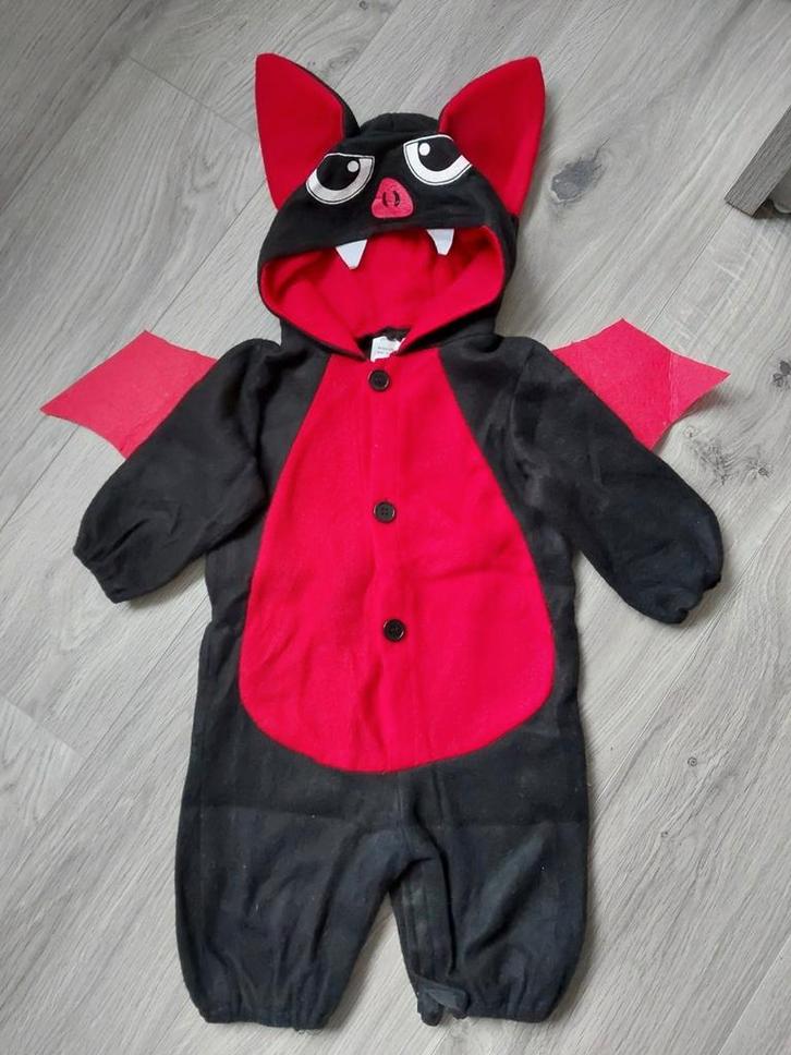 Halloween babykostuum Vleermuis verkleedpak onesie maat80-86, Kinderen en Baby's, Carnavalskleding en Verkleedspullen, Zo goed als nieuw