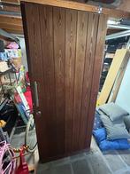 Voordeur, Doe-het-zelf en Bouw, 200 tot 215 cm, Hout, Ophalen, 100 tot 120 cm